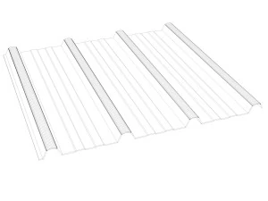 metal roof sheet 3D Model