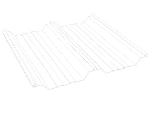 metal roof sheet 3D Model