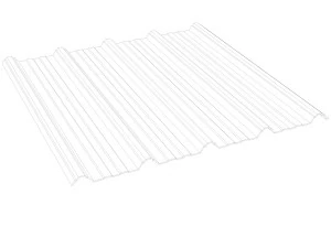 metal roof sheet 3D Model