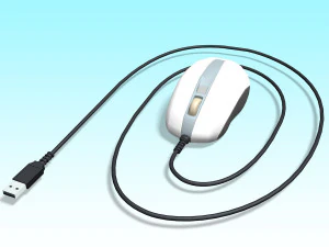 mouse ottico usb Modello 3D