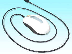 mouse optical usb 3D Modell