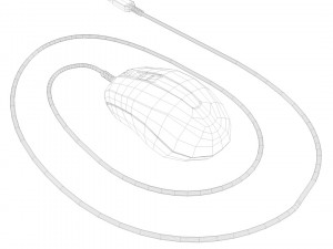 mouse optical usb 3D Modell