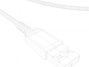 mouse optical usb 3D Modell