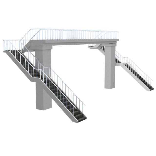 overpass Model 3D .c4d .max .obj .3ds .fbx .stl .blend 