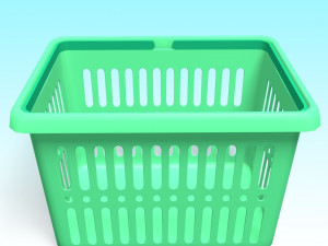 plastic basket 3D 모델