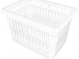 plastic basket 3D 모델