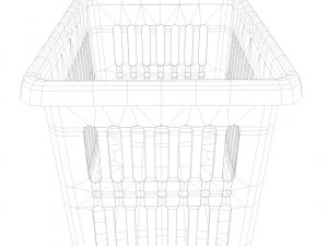 cestino di plastica Modello 3D