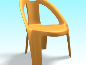plastic chair 3D 모델