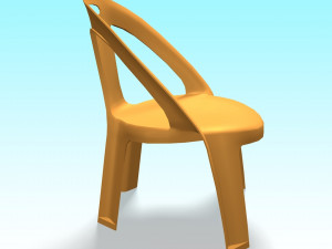 plastic chair 3D 모델