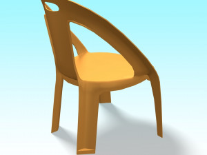 plastic chair 3D 모델