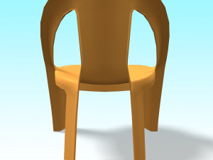 plastic chair 3D 모델