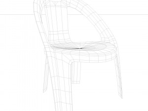 plastic chair 3D 모델
