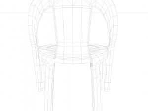 plastic chair 3D 모델