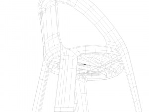 plastic chair 3D 모델