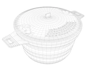Plastiktopf 3D Modell