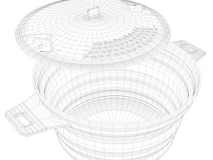 plastic pot 3D Модель