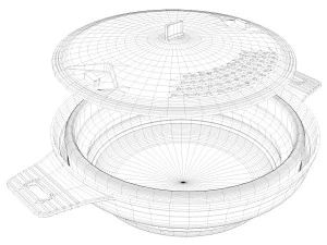Plastiktopf 3D Modell