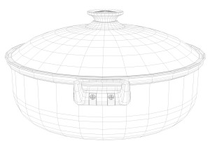 stainless pot 3D Model