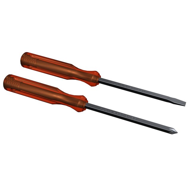 screwdriver 3D 모델 .c4d .max .obj .3ds .fbx .stl .blend 