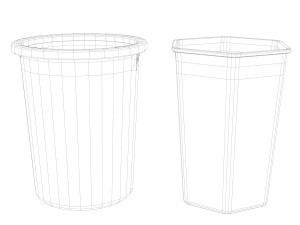 trashcan 3Dモデル
