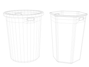 trashcan 3Dモデル