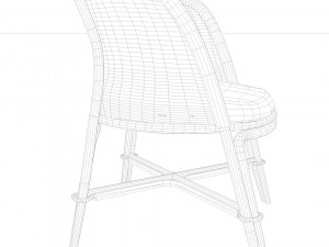 wood chair 3Dモデル