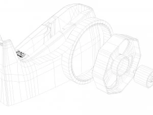 dispensador de fita Modelo 3D
