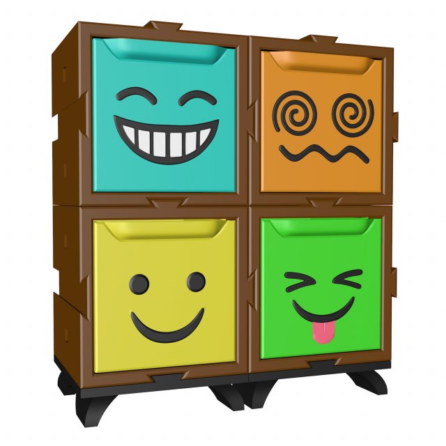 4 emotion cabinet 3D 프린트 모델 .c4d .max .obj .3ds .fbx .stl .blend 