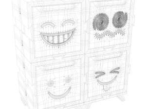 4 emotion cabinet 3D 프린트 모델