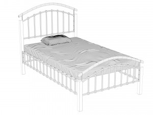 bed 2 3D Model