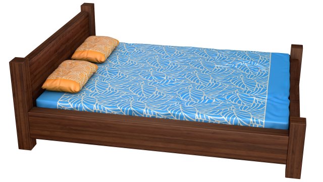 bed 4 Modèle 3D .c4d .max .obj .3ds .fbx .stl .blend 