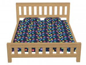 bed 5 3Dモデル