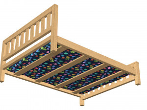 bed 5 3Dモデル