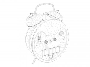 alarm clock 2 3D Model