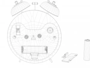 alarm clock 2 3D Model