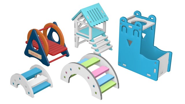 hamster toys 1 3D 模型 .c4d .max .obj .3ds .fbx .stl .blend 