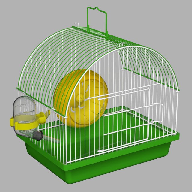 Hamsters Cage Model 3D .c4d .max .obj .3ds .fbx .stl .blend 