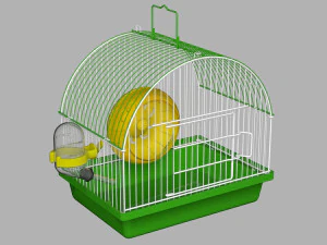 Jaula para h&aacute;msters Modelo 3D