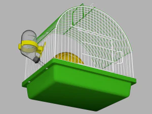 Jaula para h&aacute;msters Modelo 3D