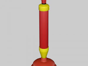 Desatascador de inodoro Modelo 3D