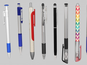Pen Collection 1 3D Модель