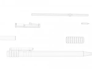 Pennenverzameling 1 3D Model