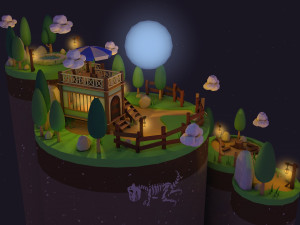 Low Poly House 1 3D Modell