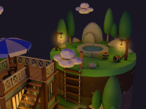 Low Poly House 1 3D Modell