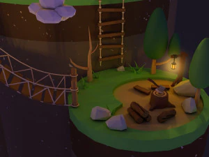 Laag polyhuis 1 3D Model