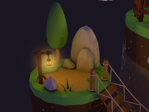 Low Poly House 1 3D Modell