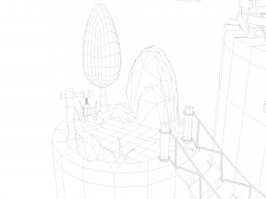 Low Poly House 1 3D Modell