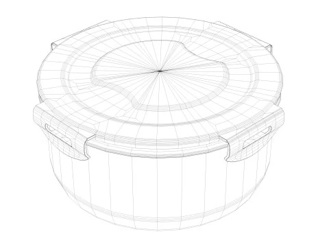 도시락 2 3D 모델