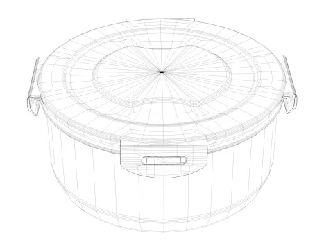 도시락 2 3D 모델