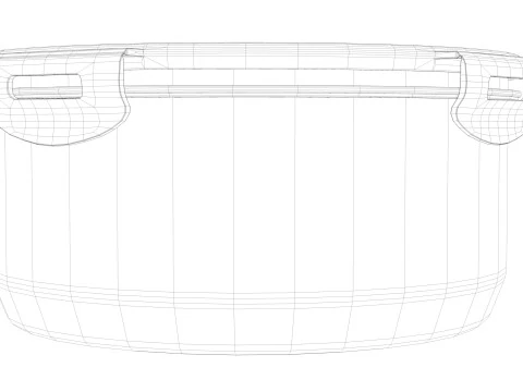 도시락 2 3D 모델